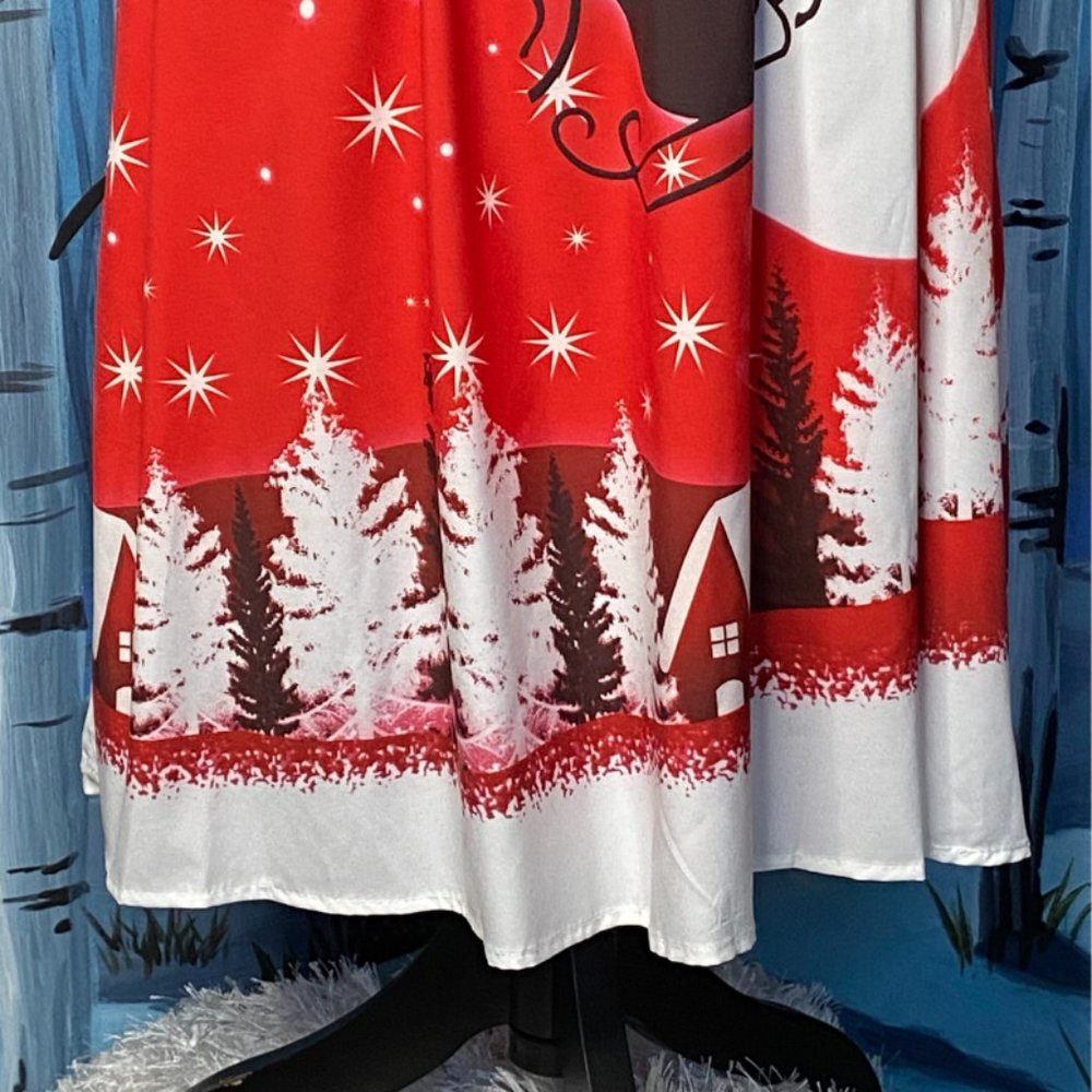 Santa Claus Vintage Style Christmas Dress Size Small - Picture 8 of 13